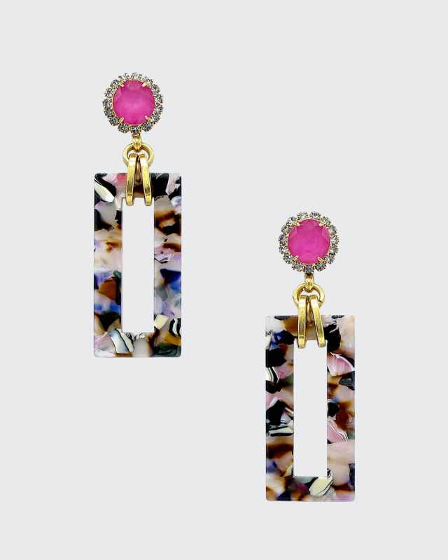 Gaylen Link Drop Earrings